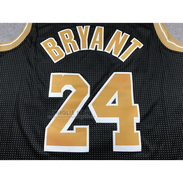 Maglia
 Kobe Bryant NO 24 Los Angeles Lakers Select Series Or
 Nero
